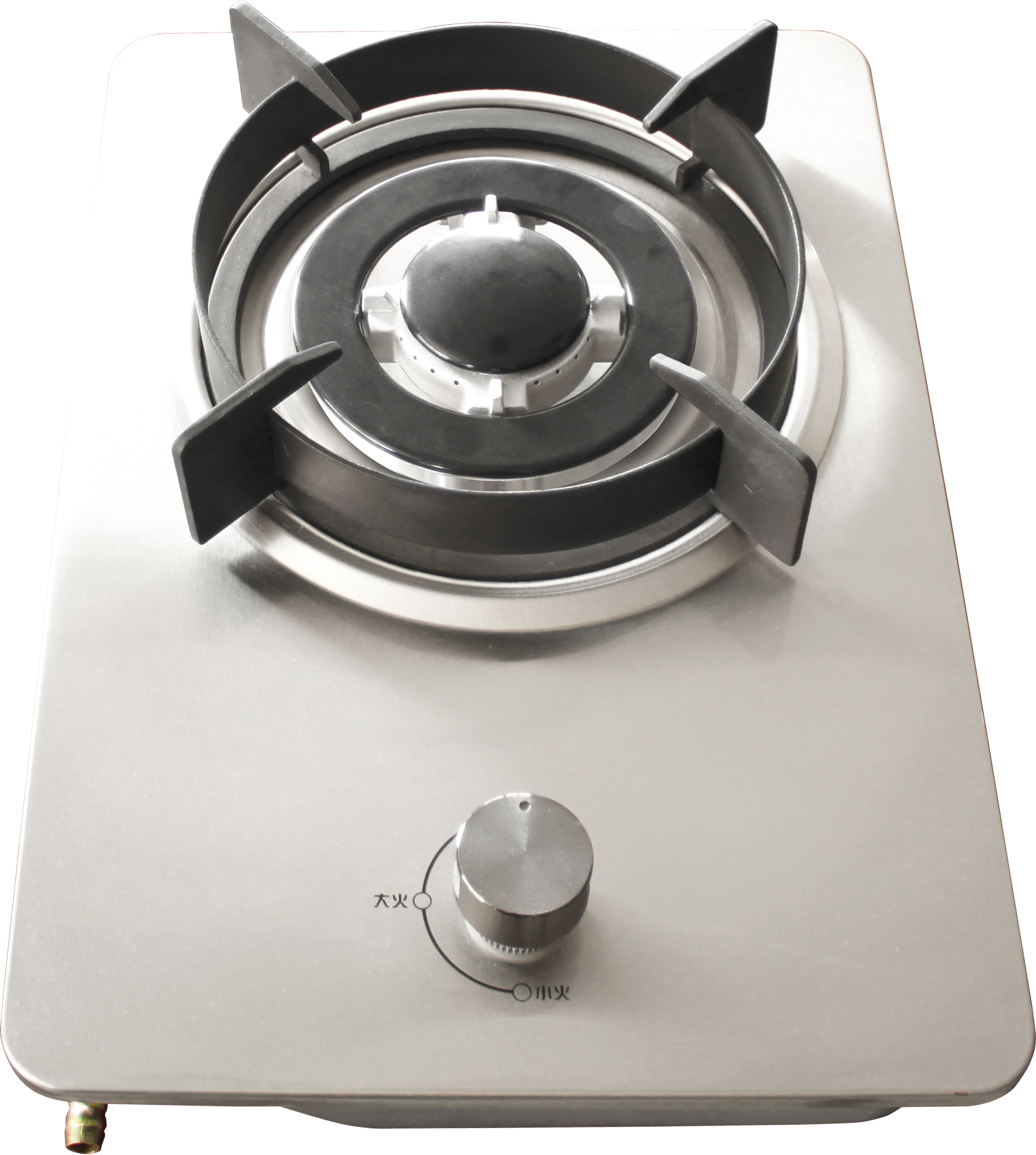 modern built-in gas stove