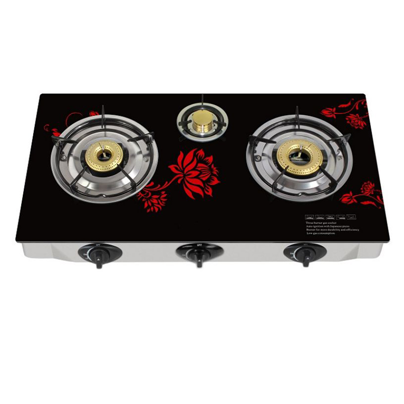 three burner gas stove